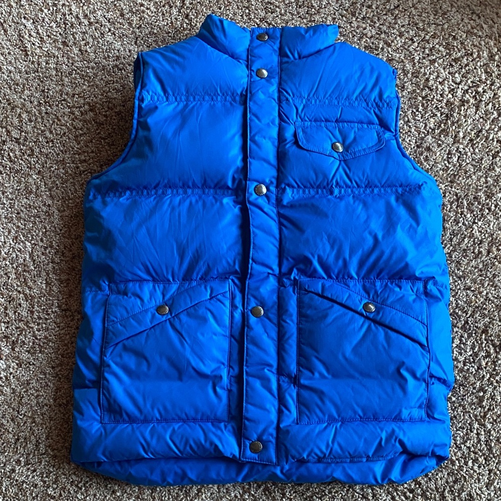 Kids Lands End Down Vest Large 14-16